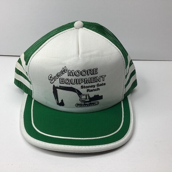 Everett Moore Equipment Trucker Hat Men's One Size Green Mesh - Picture 1 of 5